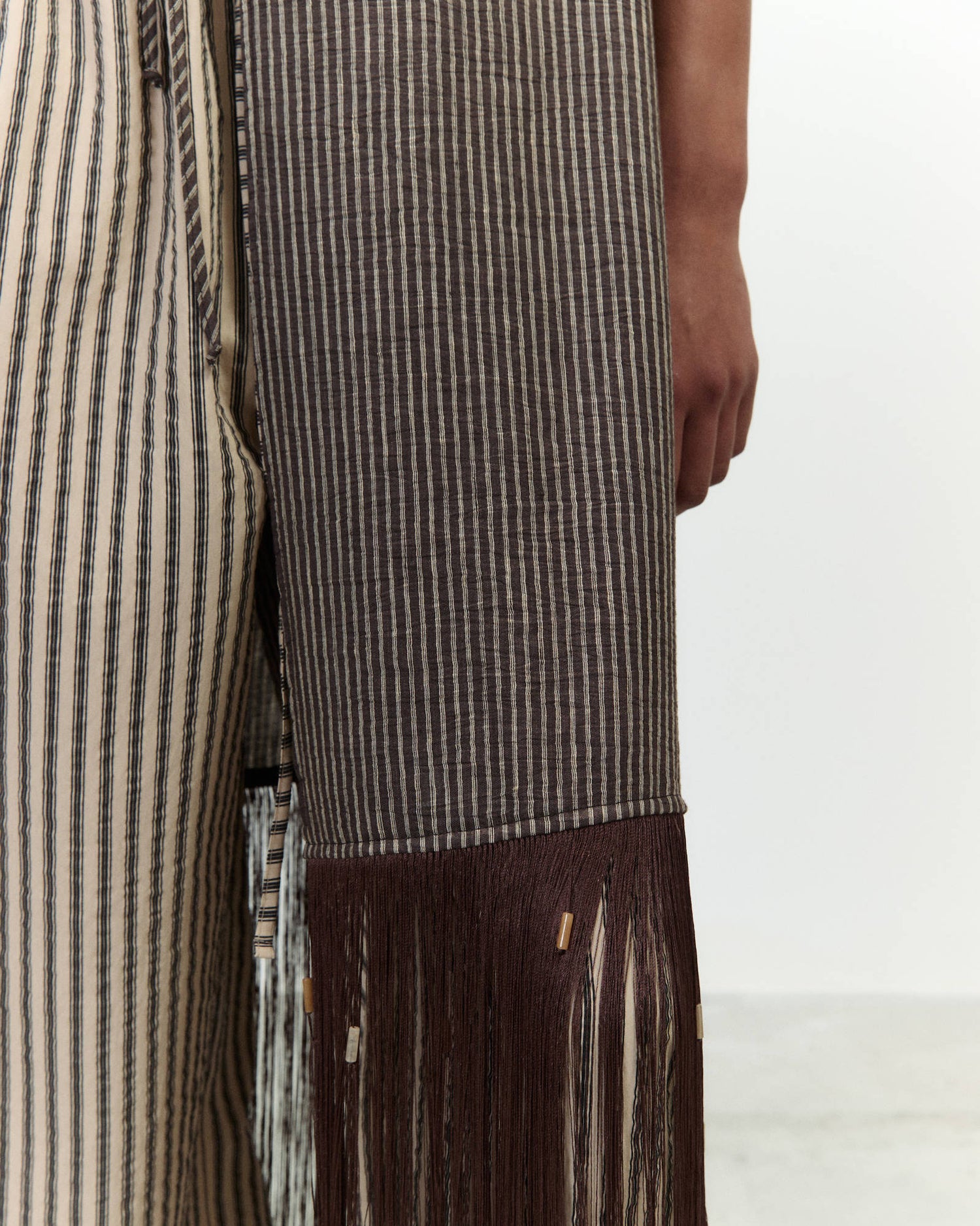 GILET LUNGO CON FRANGE