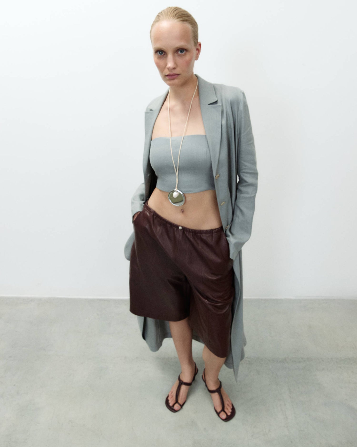 TOP BUSTIER IN LINO