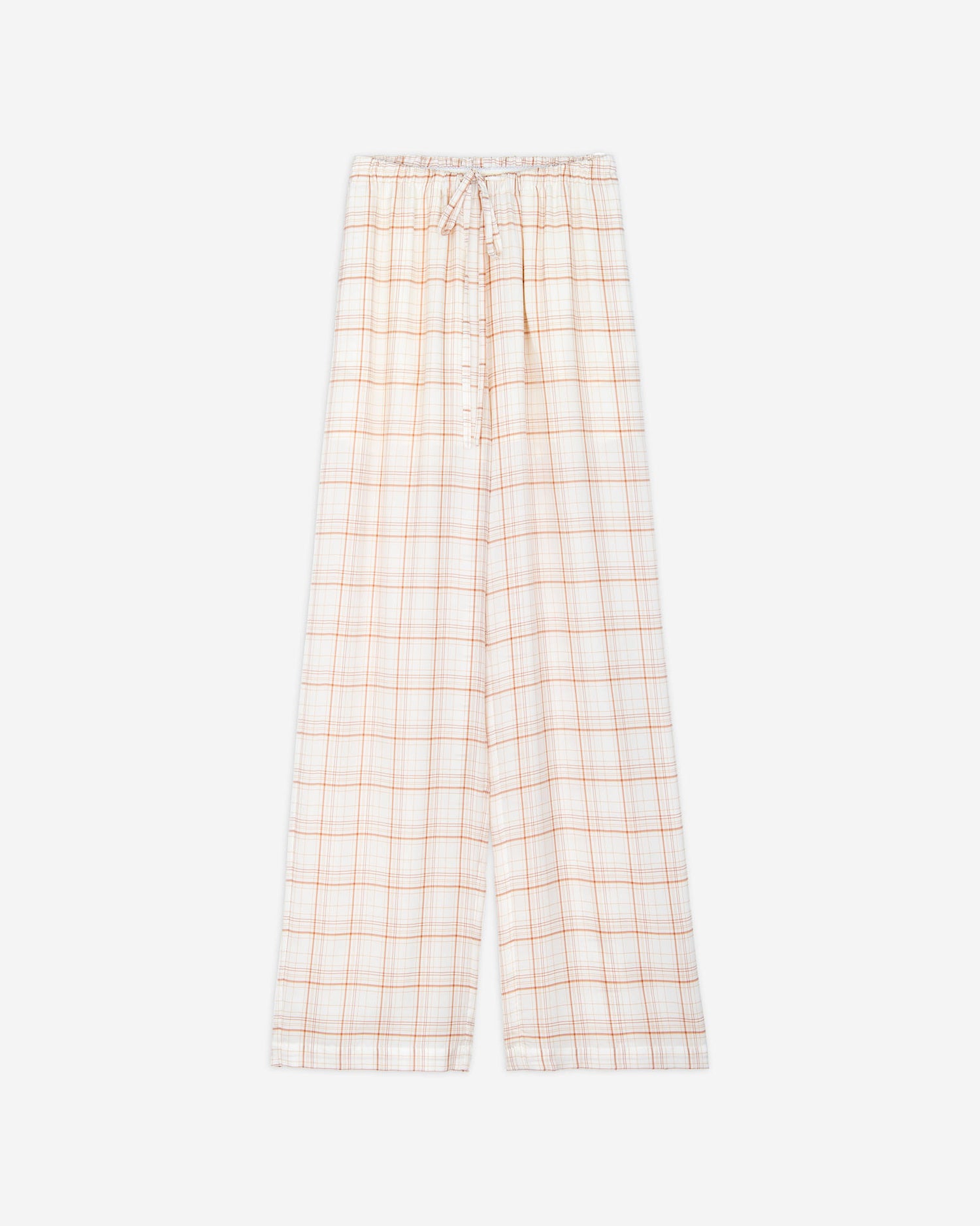 PANTALONE FLUID CHECK IN CUPRO