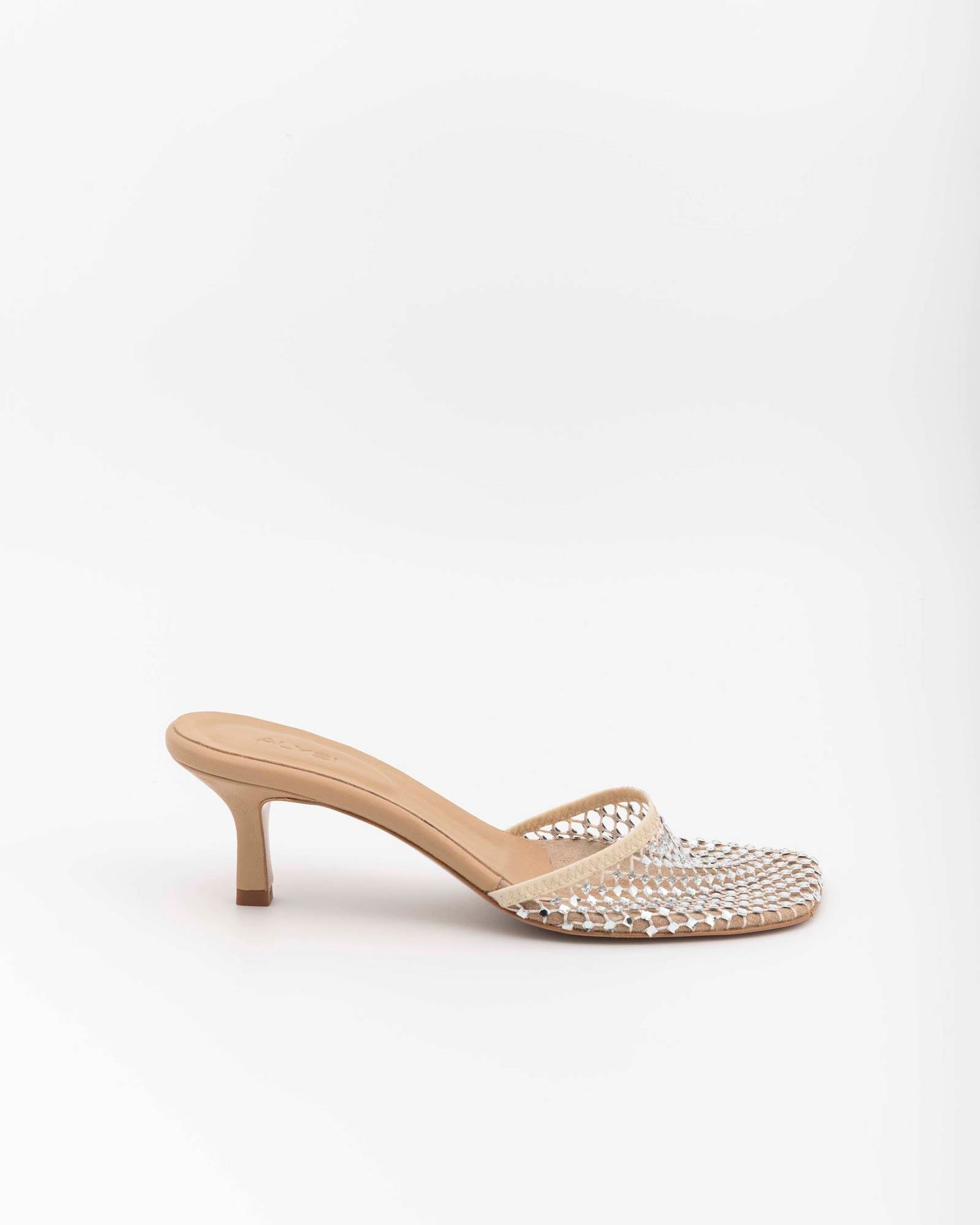 MULE SHOES STRASS CON TACCO