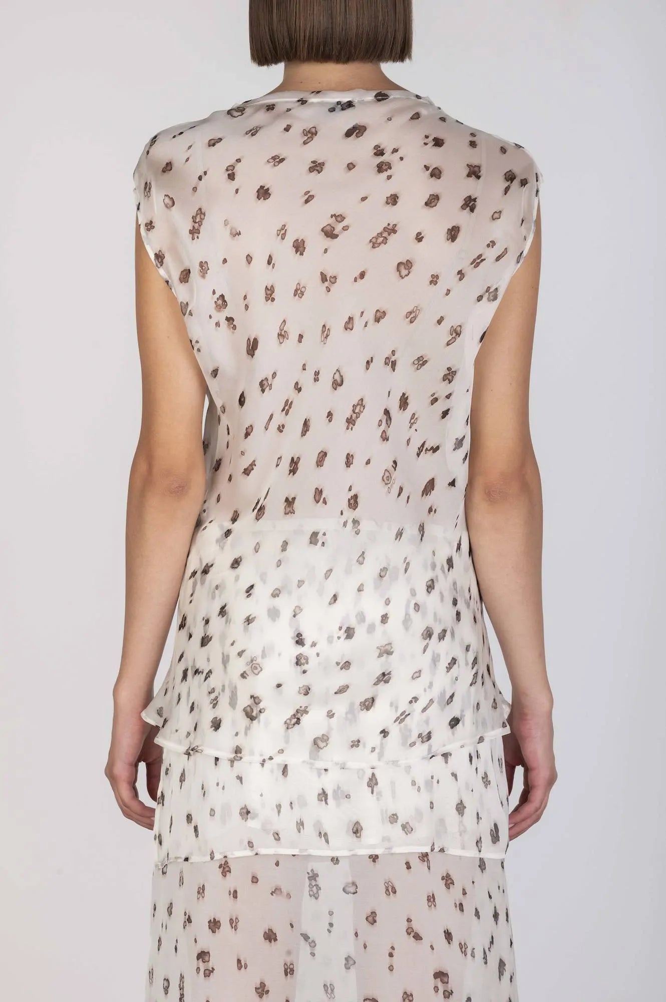 BLUSA IN CHIFFON STAMPATO