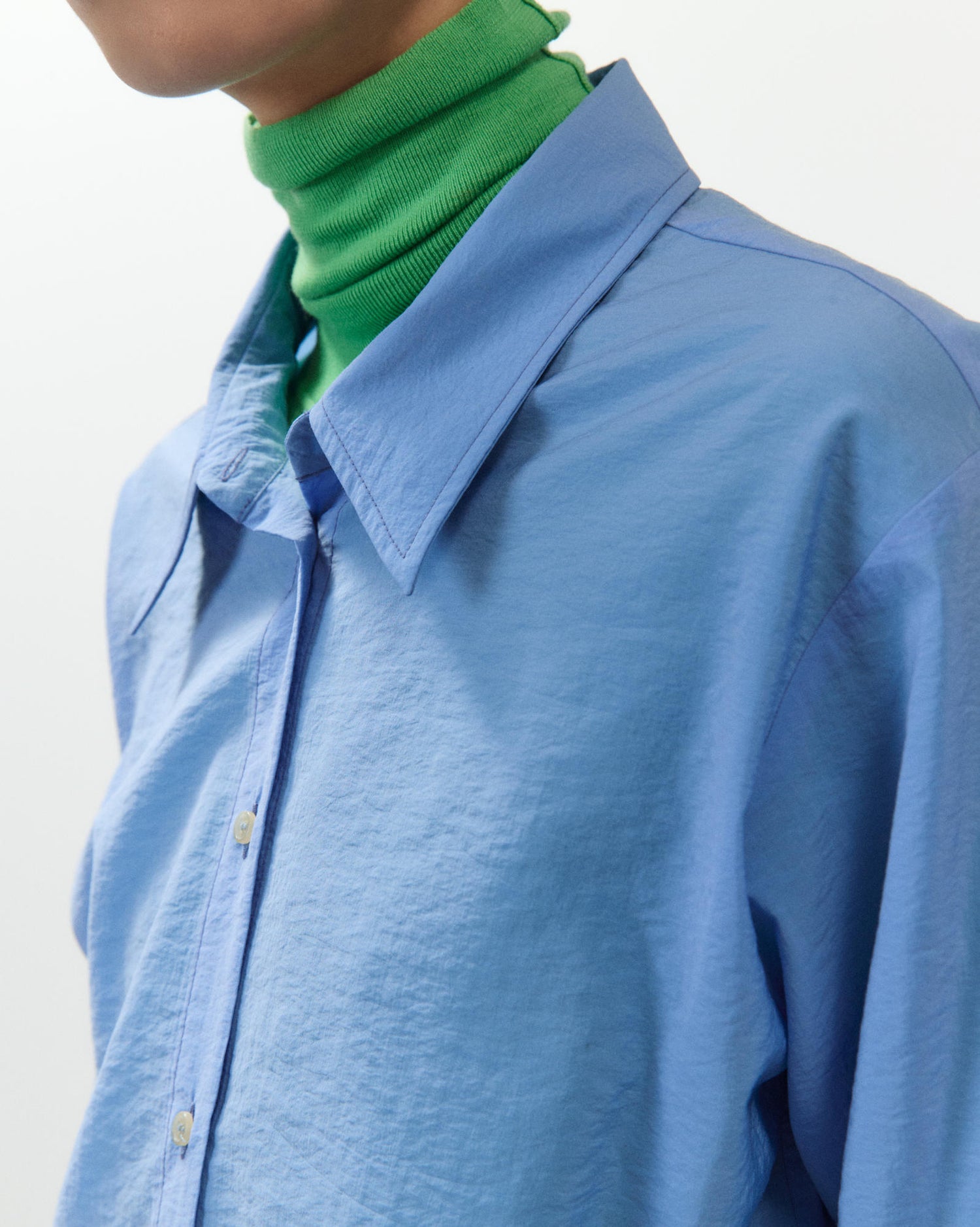 CAMICIA IN ORGANZA DI LANA