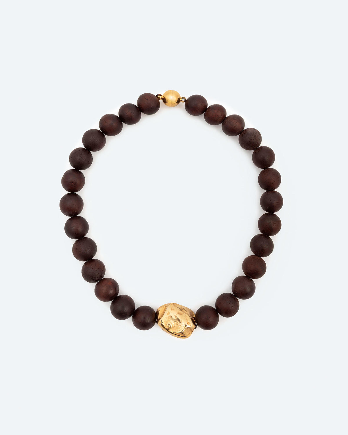 COLLANA GIROCOLLO CON BOULES IN LEGNO