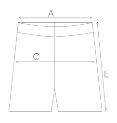 Guida misure SHORTS IN COTONE A RIGHE