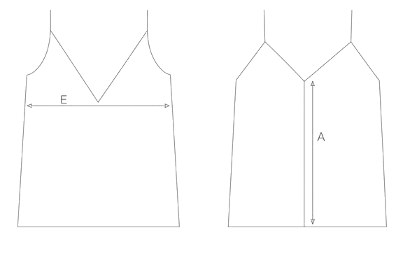 Guida misure TOP IN SETA