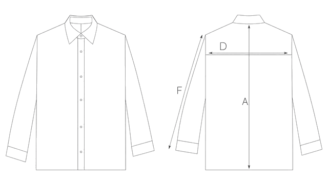 Guida misure CAMICIA IN SETA STAMPATA