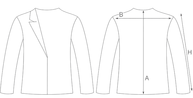 Guida misure BLAZER IN SETA STAMPATA